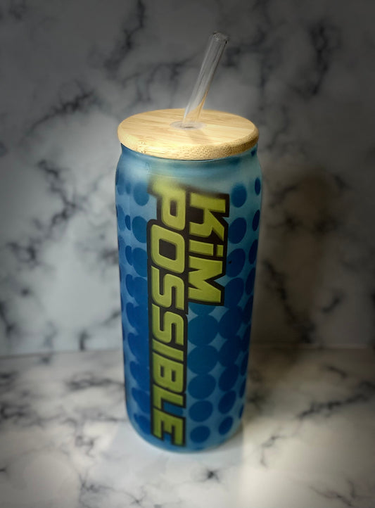 20 oz. Personalized Glass Can Tumbler