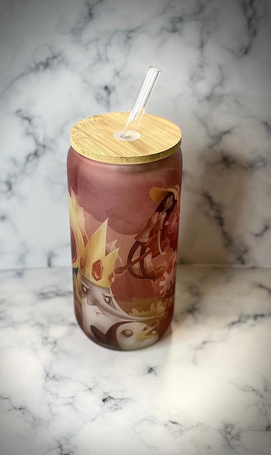16 oz. Personalized Glass Can Tumbler
