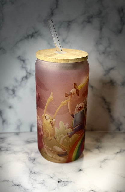 16 oz. Personalized Glass Can Tumbler