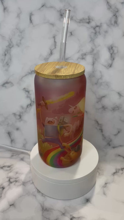 16 oz. Personalized Glass Can Tumbler